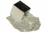 Natural Pyrite Cube In Rock From Spain #82072-1